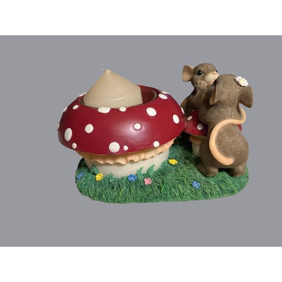 Charming Tails "Your Light Shines Bright" Votive Candle Holder With Mice - Picture 7 of 13